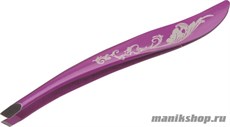 2802 Dewal Beauty Пинцет для бровей TW-02 фиолетовый