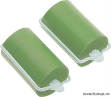 Dewal Beauty Бигуди резиновые DBRZ-38 зеленые (d38мм*70мм) 10шт/уп