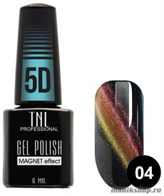Гель-лак "TNL кошачий глаз 5D" №04 лилово-миндальный 6мл