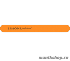 Limoni Пилка для ногтей Color прямая 180*180 оранжевая
