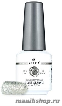 № 119 Atica Гель-лак для ногтей SILVER SPARKLE 7,5мл