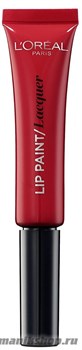 LOREAL Блеск для губ Lip Paint/ Matte, тон 105 леди в розовом лаковый