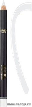L'OREAL Карандаш для глаз Color Riche Le Khol, тон 120 белый снег
