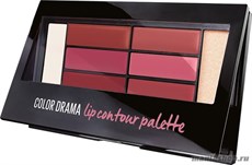Maybelline Губная палетка COLOR DRAMA Lip Contoup palett тон 2 Blushed Bombshell (Нюдово-Розовый)