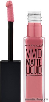 Maybelline Губная помада VIVID MATTE жидкая, матовая тон 05 нежный румянец
