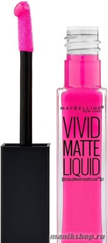 Maybelline Губная помада VIVID MATTE жидкая, матовая тон 15 дерзкий розовый