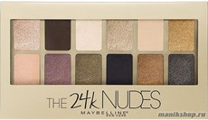 Maybelline Палетка теней для век 24 карат 12 цветов
