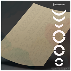 Трафареты для аэрографии "Френч"