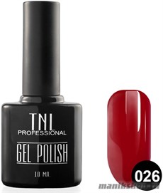Гель-лак "TNL" №26 карминово-красный (10мл)