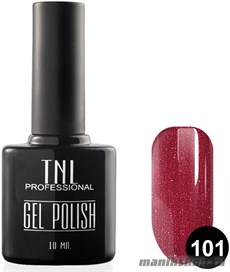 Гель-лак "TNL" №101 мерцающий сангиновый (10мл)