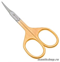3984 Solinberg Ножницы для кутикулы 212-0103 заусенечные, золотые
