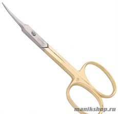 6700 Solinberg Ножницы для кутикулы 212-013 заусеничные, золотые