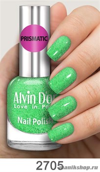2705/23935 Alvin D'or Prismatic ADN-27 Лак для ногтей 2705 зеленый 15мл