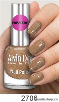 2706/23942 Alvin D'or Prismatic ADN-27 Лак для ногтей 2706 коричневый 15мл