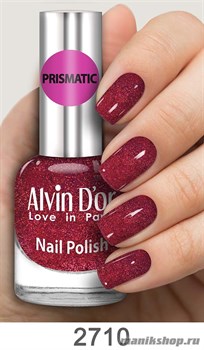 2710/23980 Alvin D'or Prismatic ADN-27 Лак для ногтей 2710 темно-красный 15мл