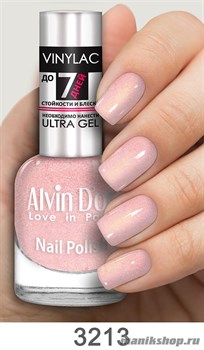 3213/00744 Alvin D'or Vinylac ADN-32 Лак для ногтей 3213  сверк.св.лиловый 15мл