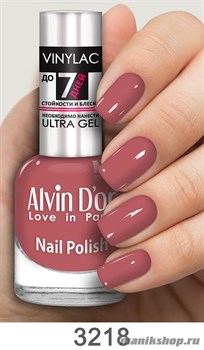 3218/00812 Alvin D'or Vinylac ADN-32 Лак для ногтей 3218 сверк.роз.лилово-серый 15мл