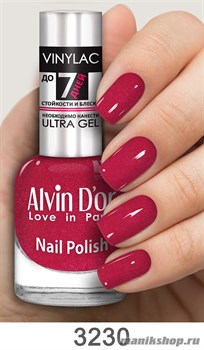 3230/00942 Alvin D'or Vinylac ADN-32 Лак для ногтей 3230 сверк.чайная роза 15мл