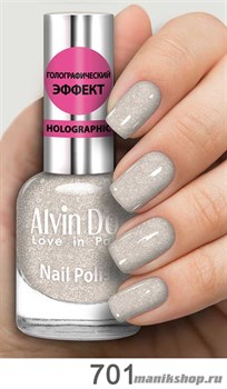 701/62043 Alvin D'or ADN-07 Лак для ногтей Голографик 701 мерцающий 15мл