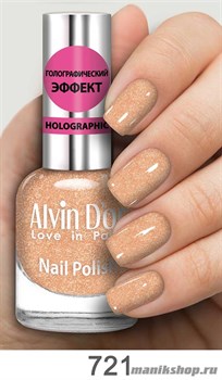 721/22207 Alvin D'or ADN-07 Лак для ногтей Голографик 721 св.коричневый 15мл