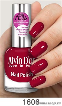 1606/69233 Alvin D'or ADN-16 Лак-Гель для ногтей 1606 классич.красный 15мл