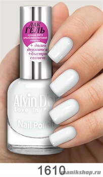 1610/69271 Alvin D'or ADN-16 Лак-Гель для ногтей 1610 белый 15мл