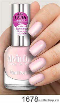 1678/25055 Alvin D'or ADN-16 Лак-Гель для ногтей 1678 св.розовый перламутр 15мл