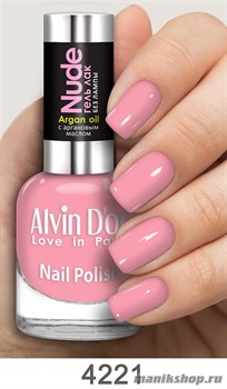 4221/18343 Alvin D'or ADN-4221 Лак-Гель NUDE матовый ягодный мусс