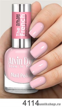 4114 Alvin D'or ADN-41 The French Лак-Гель для ногтей 4114 нежно-розовый 15мл