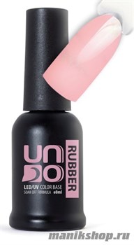 UNO Color Rubber Base №03 Камуфлирующее, каучуковое базовое покрытие для гель-лака 8мл Бежево- розовый