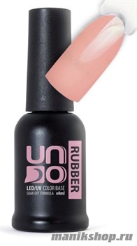 UNO Color Rubber Base №05 Камуфлирующее, каучуковое базовое покрытие для гель-лака 8мл Нежный бежево- розовый
