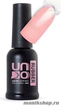 UNO Color Rubber Base №06 Камуфлирующее, каучуковое базовое покрытие для гель-лака 8мл Кофе с молоком