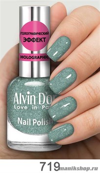 719/63613 Alvin D'or ADN-07 Лак для ногтей Голографик 719 бирюза 15мл