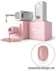 E.MiLac Base gel №04 Гель-лак для френча Натуральный 15мл Камуфлирующая база