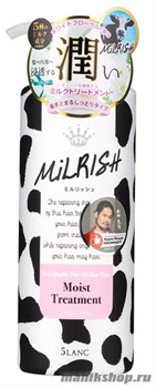 JAPONICA MILRISH Бальзам-кондиционер с молочными протеинами Увлажнение и Сила с дозатором 500гр