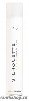 Schwarzkopf Silhouette Pure Hairspray FlexibleHold Безупречный лак мягкой фиксации (белый) 500мл
