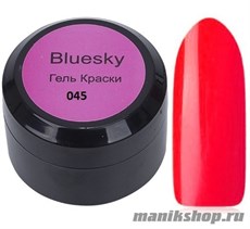 11255 Bluesky Гель-краска серии Классик №045 красная 8мл с липким слоем