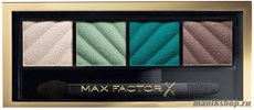 50269 Max Factor Тени для век и пудра для бровей (2в1) 4-цветные "Smokey Eye MATTE Drama Kit", тон 40 hypnotic jade