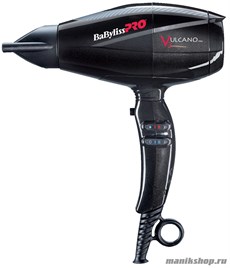 6180IBE BaByliss Фен  VULCANO V3 с ионизацией 2200W черный