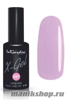 № 037 InGarden X-Gel Гель-лак для ногтей 8мл, тон пастельный розовый с нотками сирени