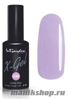 № 038 InGarden X-Gel Гель-лак для ногтей 8мл, тон романтичный сиренево-розовый