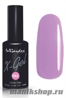 № 041 InGarden X-Gel Гель-лак для ногтей 8мл, тон утонченный лилово-розовый