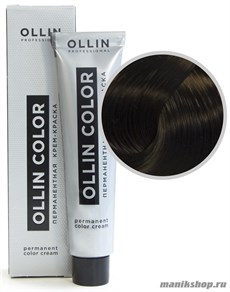 4/1 Ollin Color Перманентная крем-краска для волос 60мл шатен пепельный