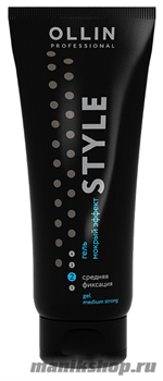 Ollin Style Гель для волос "мокрый эффект" средней фиксации 200мл