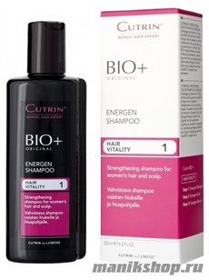 Cutrin BIO+ Шампунь-энергия для женщин предупреждает выпадение волос 200мл