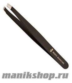 233 Mertz Пинцет 225-D чёрный диагональный