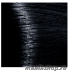 10683 Kapous Крем-краска для волос без аммиака Magic Keratin 1.1 иссиня- черный 100мл