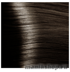 10692 Kapous Крем-краска для волос без аммиака Magic Keratin 6.81 темный блондин капучино пепельный 100мл