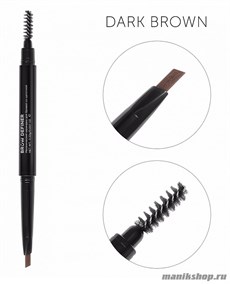 533652 CC Brow Карандаш для бровей со щеточкой (Dark brown) темно- коричневый