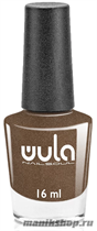 № 55 WULA Nailsoul Лак для ногтей 16мл Серо- коричневый искрящийся - фото 100421